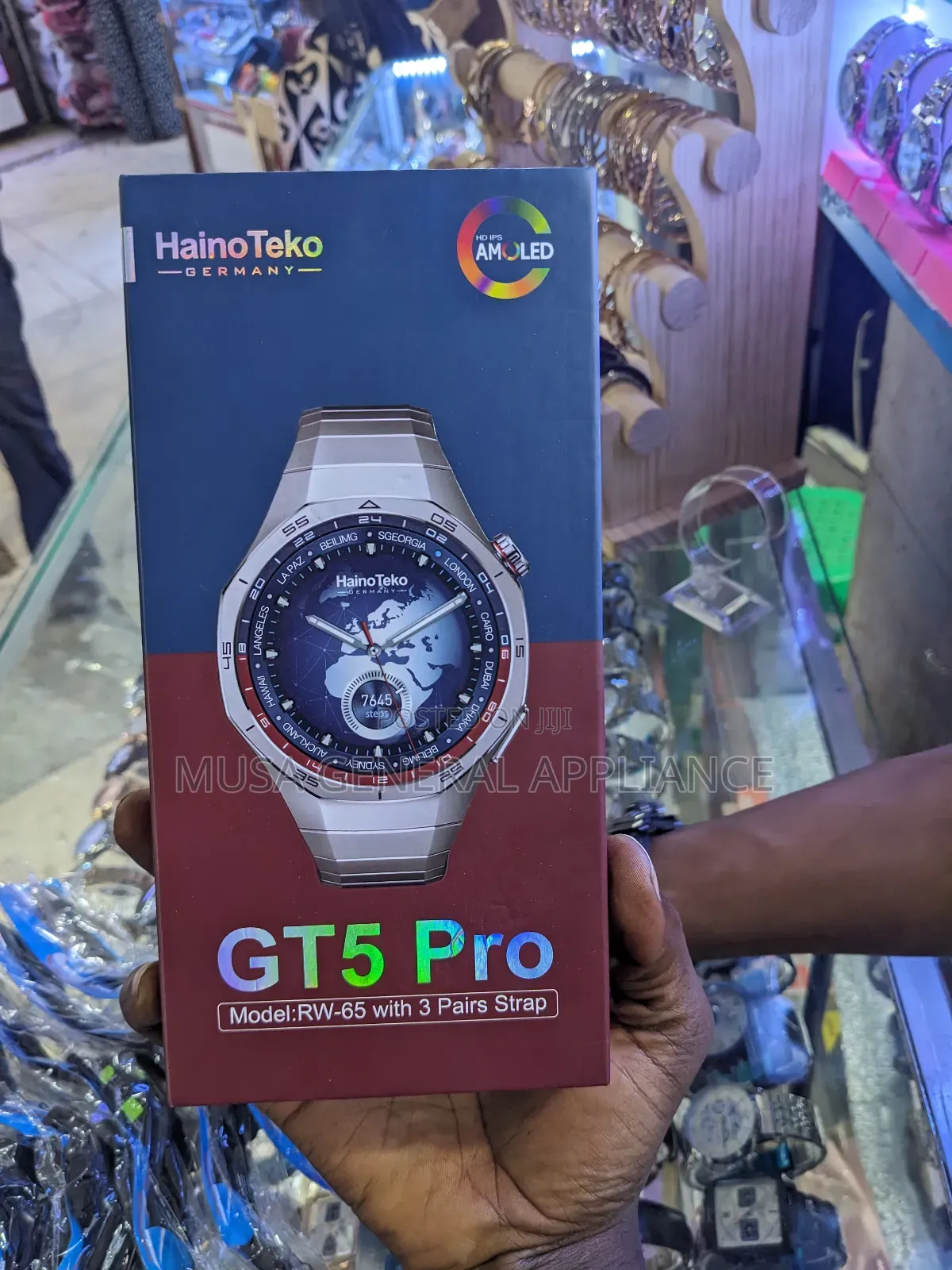 Smart Watch Gt 5pro With 3 Pair Strip