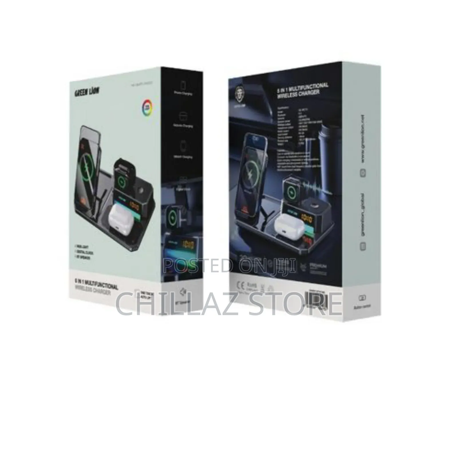 Green Lion 6 in 1 Multifunctional Wireless Charger.