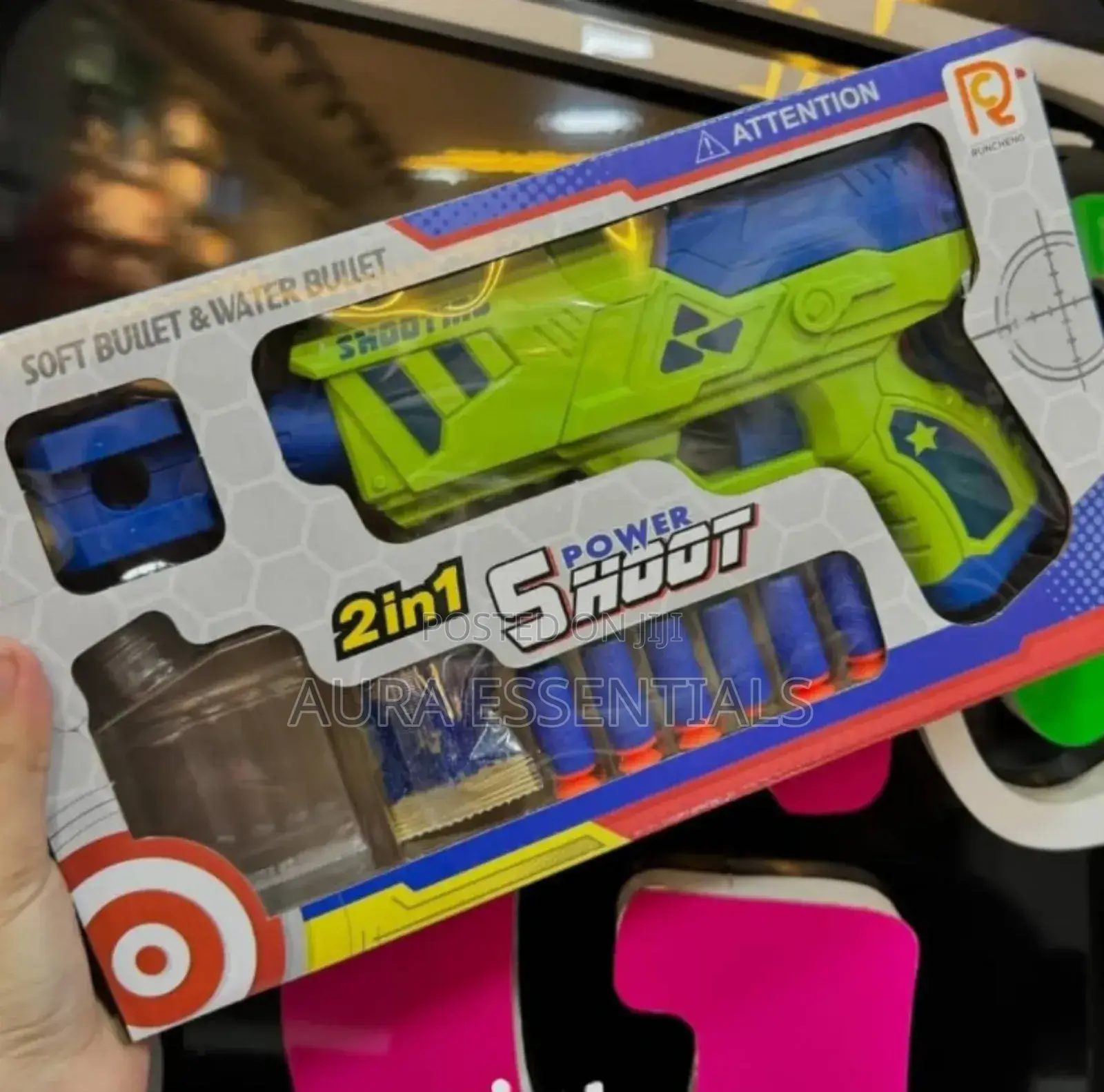 2in1 Kids Water Bullets and Soft Bullets Gun