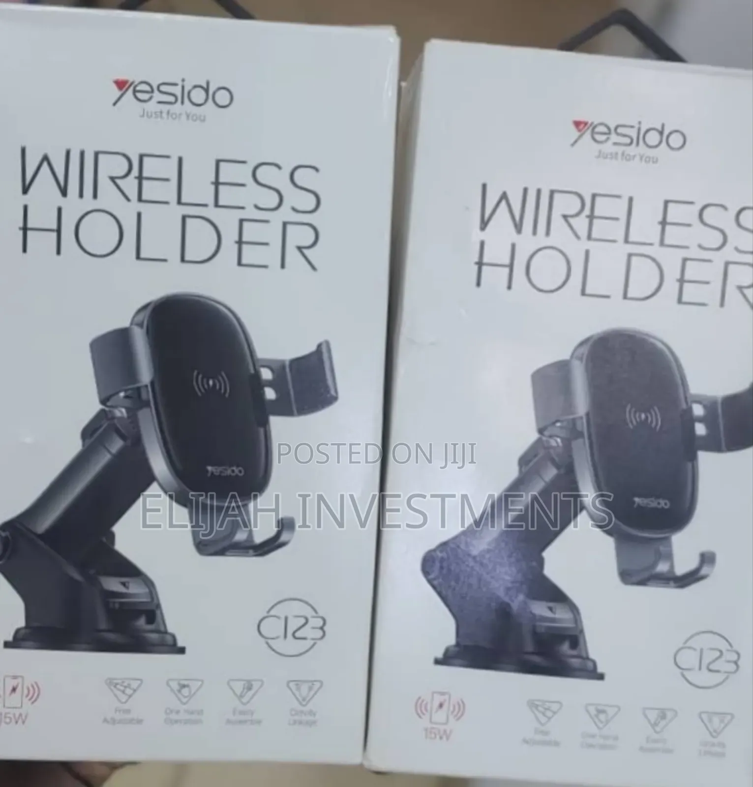Yesido Wireless Charger and Car Dashboard Phone Holder