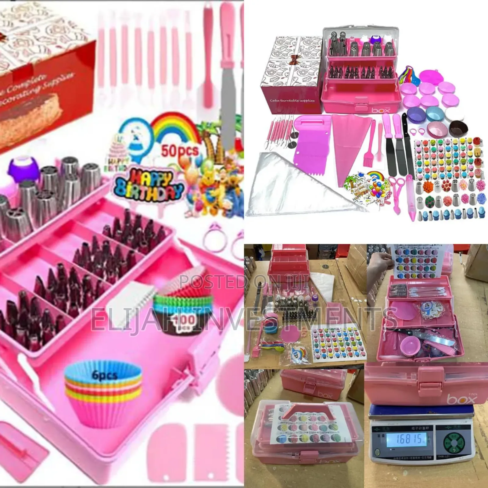 359pcs Cake Decorating Tools Pink