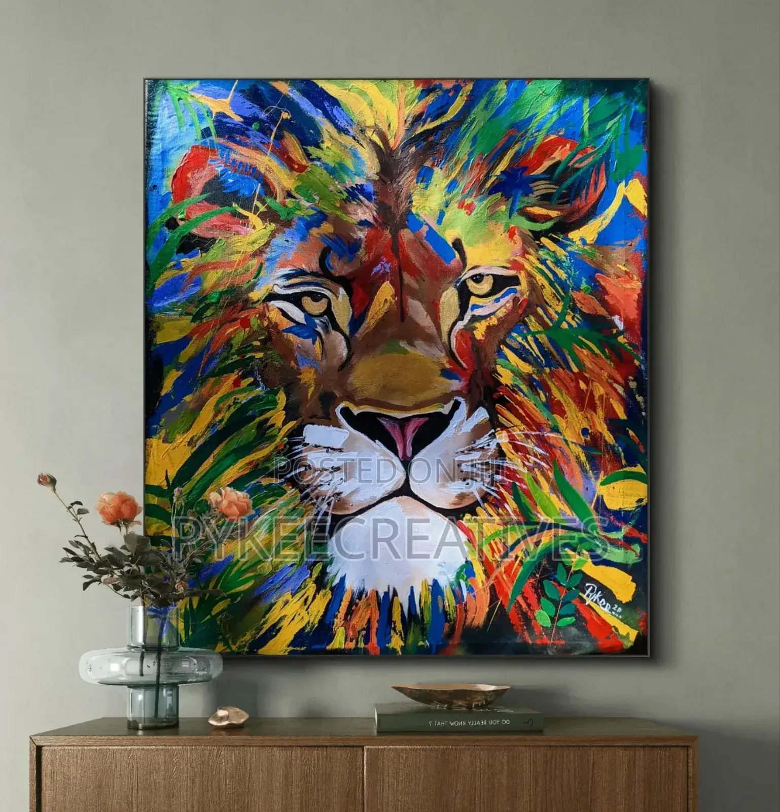 Animal Acrylic Paint Wall Art Hangings