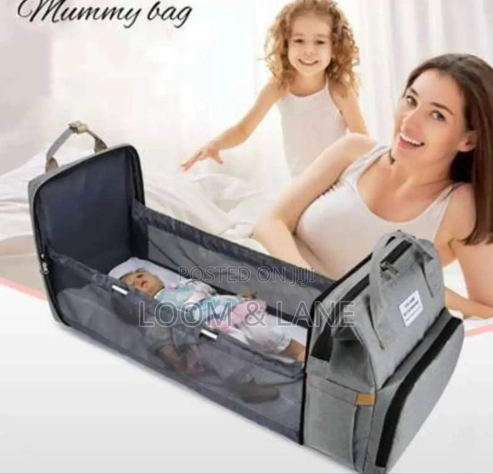 3 in 1 Baby Mommy Diaper and Bed Bag