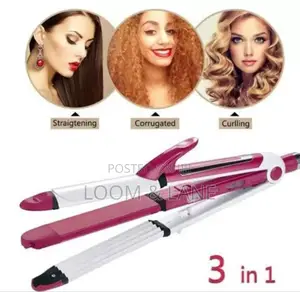 3 in 1 Hair Iron Professional Hair Straightener