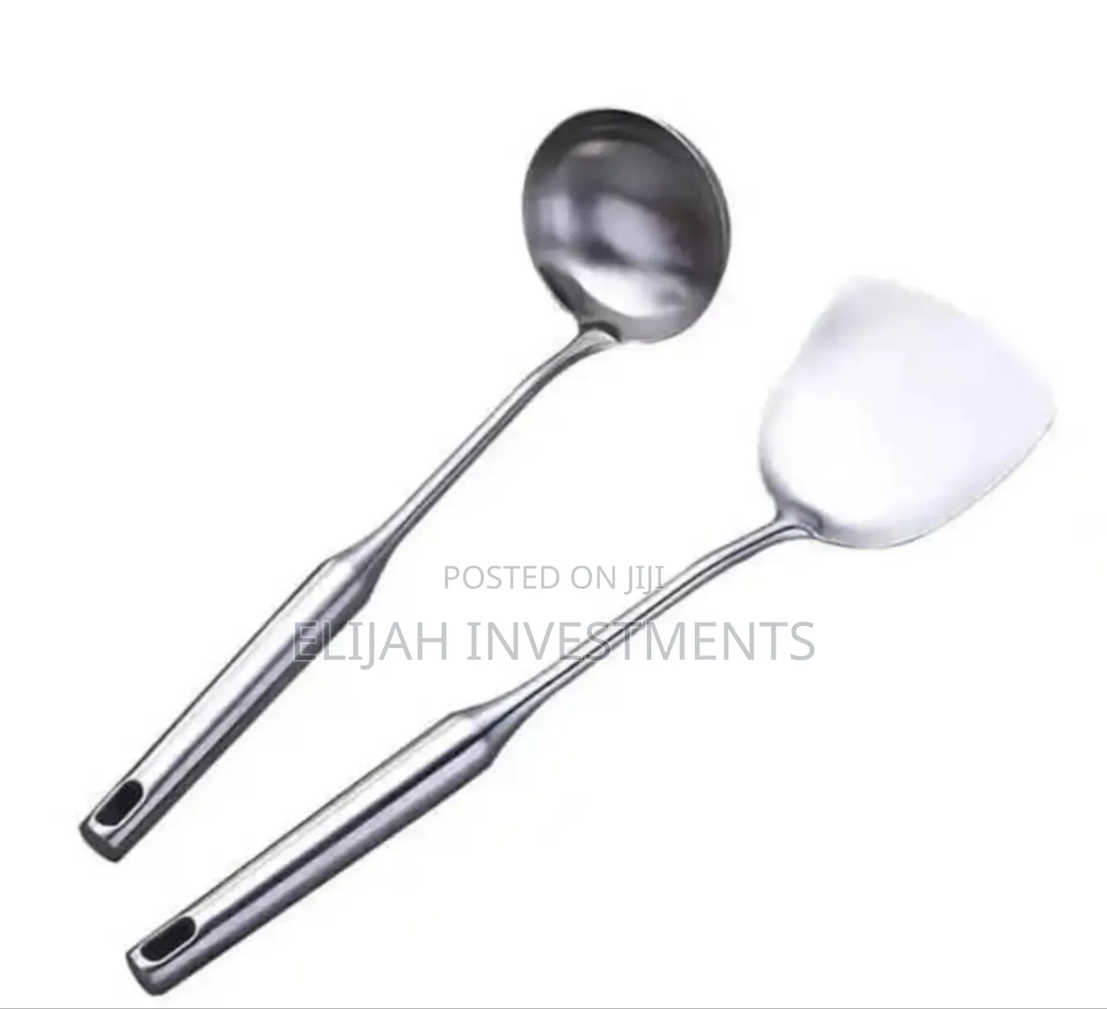 Aluminum Spoons, Pair.
