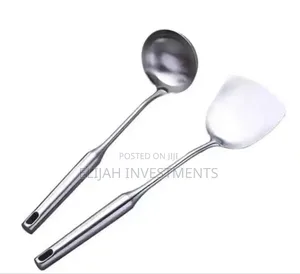 Aluminum Spoons, Pair.