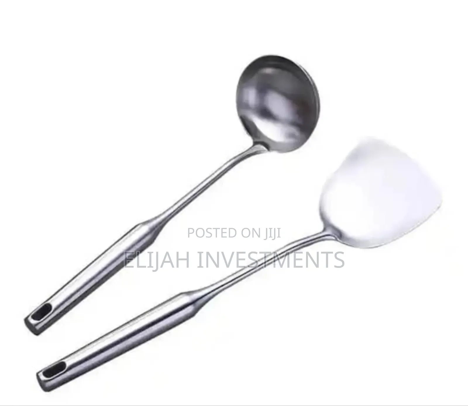 Aluminum Spoons, Pair.
