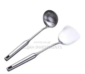 Aluminum Spoons, Pair.