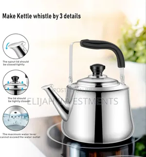 Durable Stovetop Stainless Steel 5litres Whistling Kettle