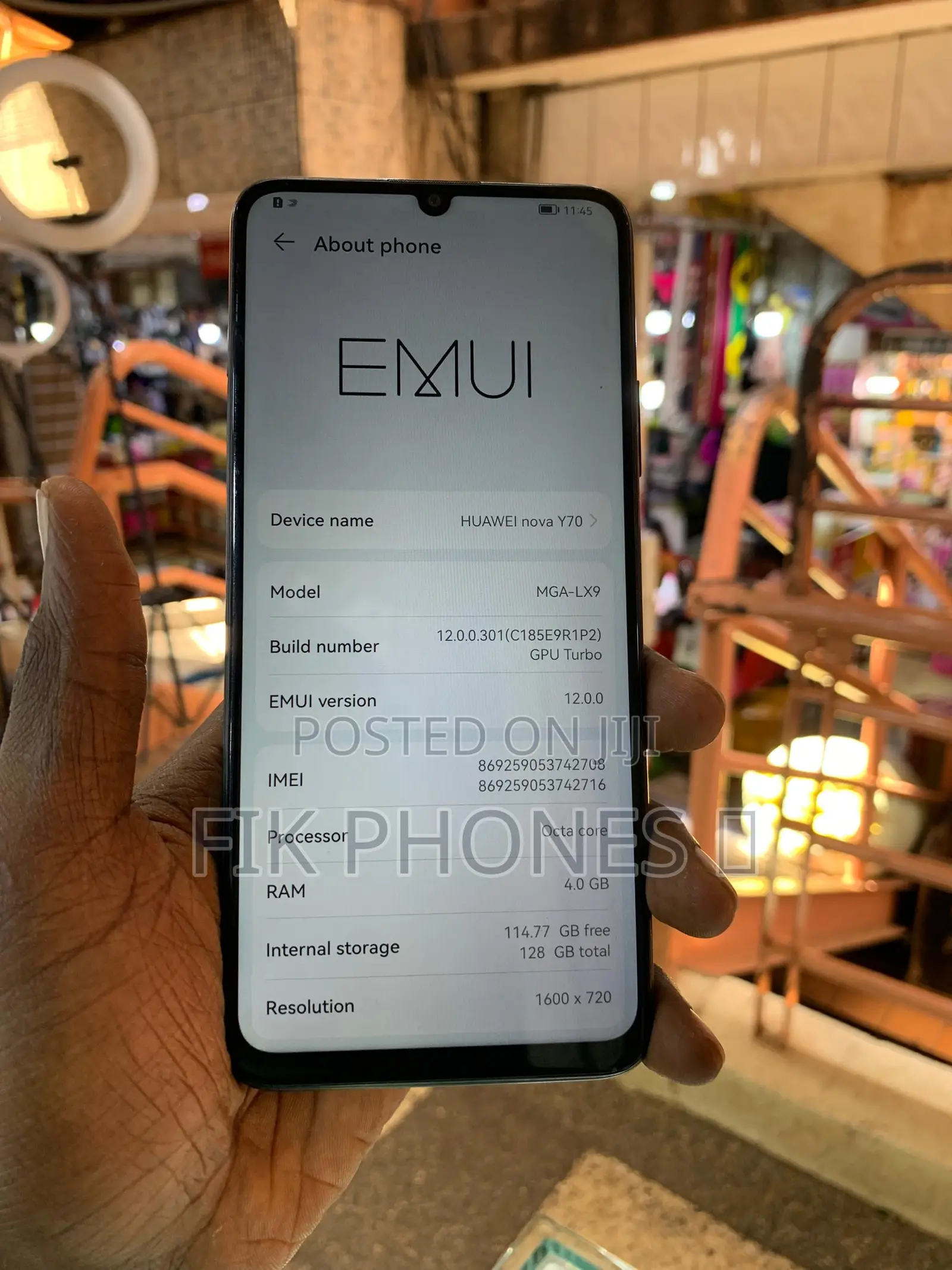 Huawei nova Y70 Plus 128 GB Black