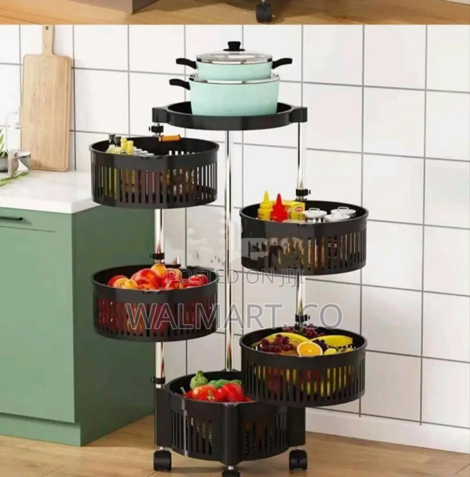 Rotating Kitchen Storage Rack