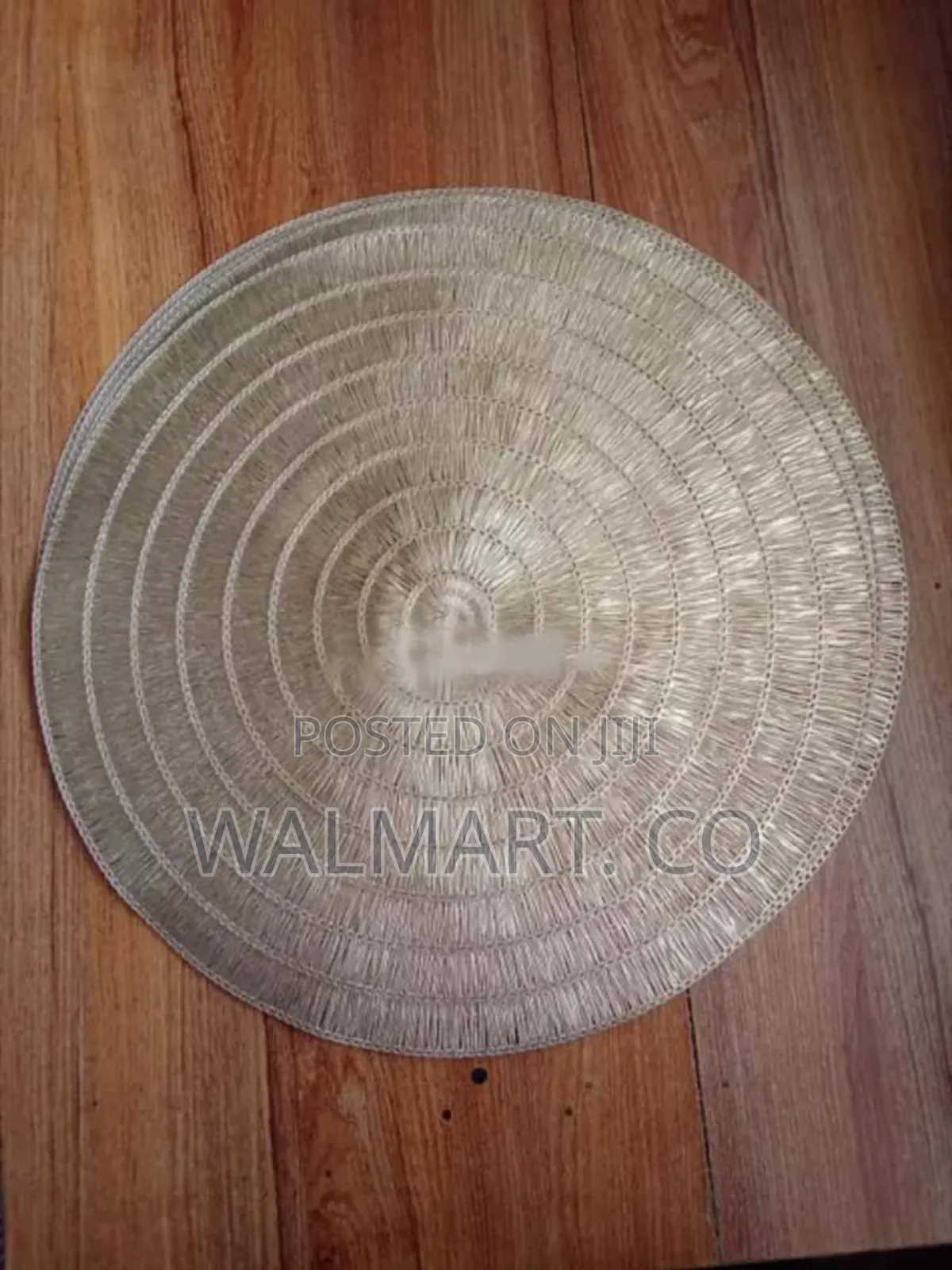 6 PCS Round Golden Table Mat