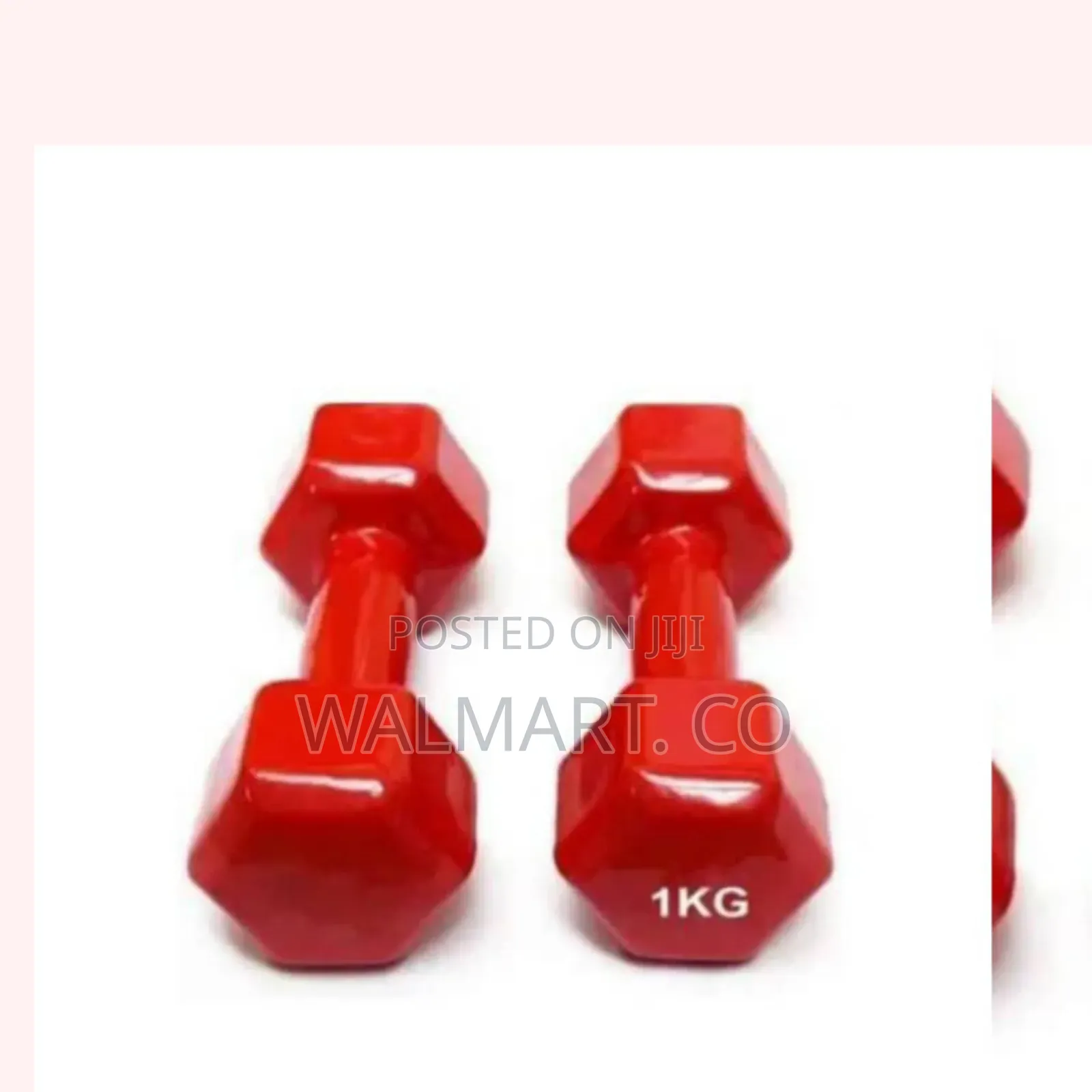A Pair of 1kg Vinyl Dumbbells