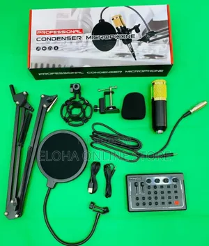 Professional Condenser Podcast Broadcasting Microphone Set