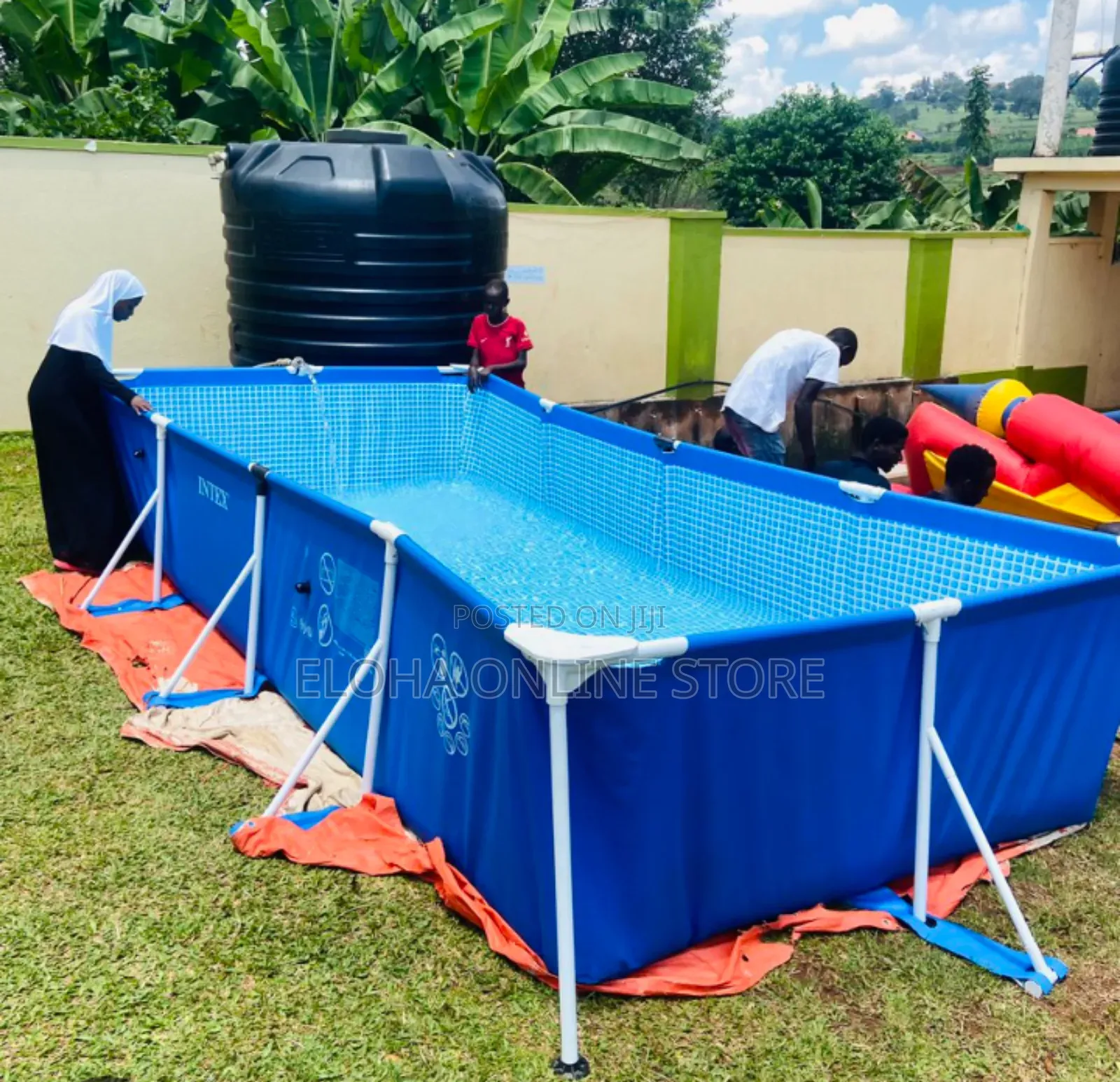Intex 3mx2mx75cm Metallic Frame Swimming Pool