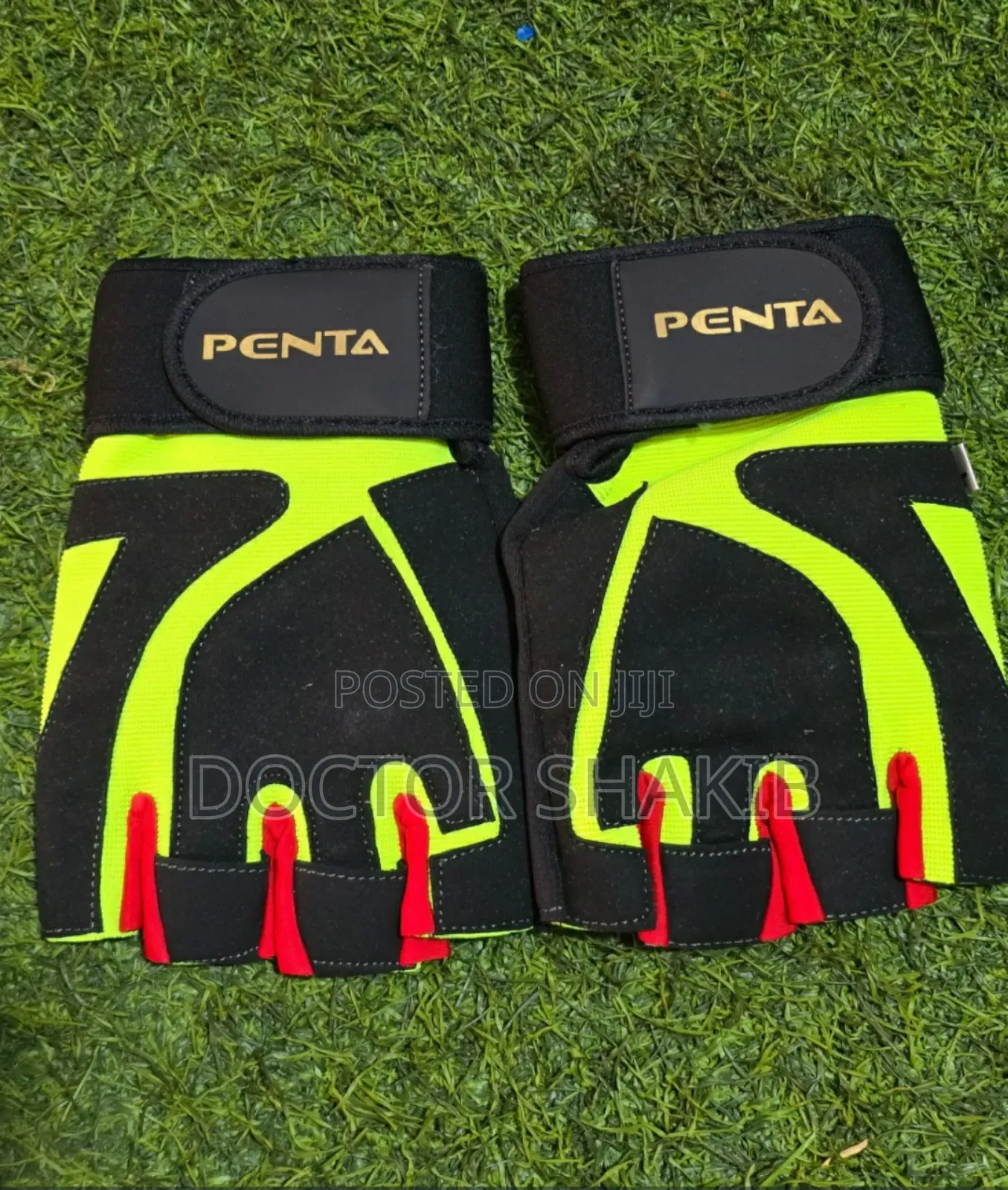 New Penta High-Quality Weight Lifting Gloves Black Green
