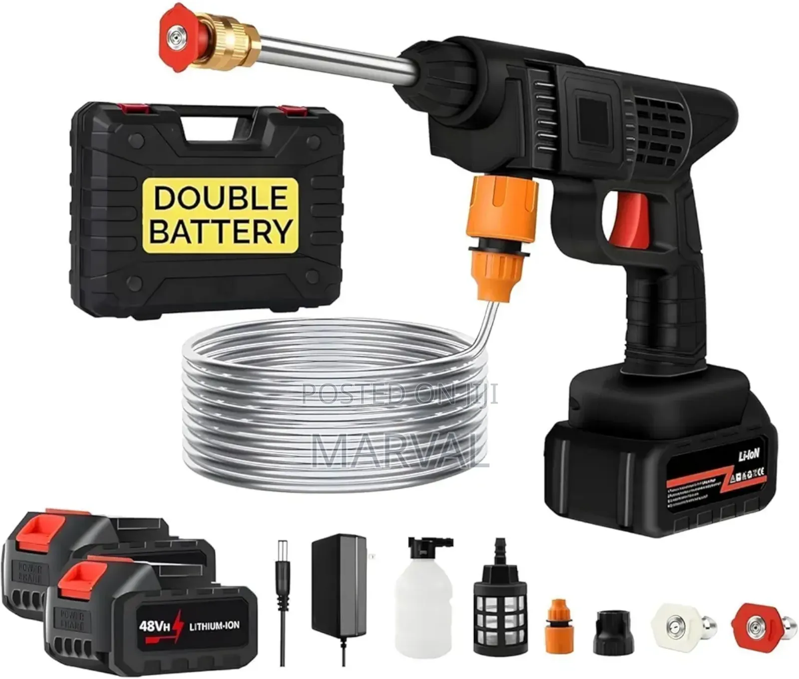 New Double Battery Cordless High Pressure Car Washer