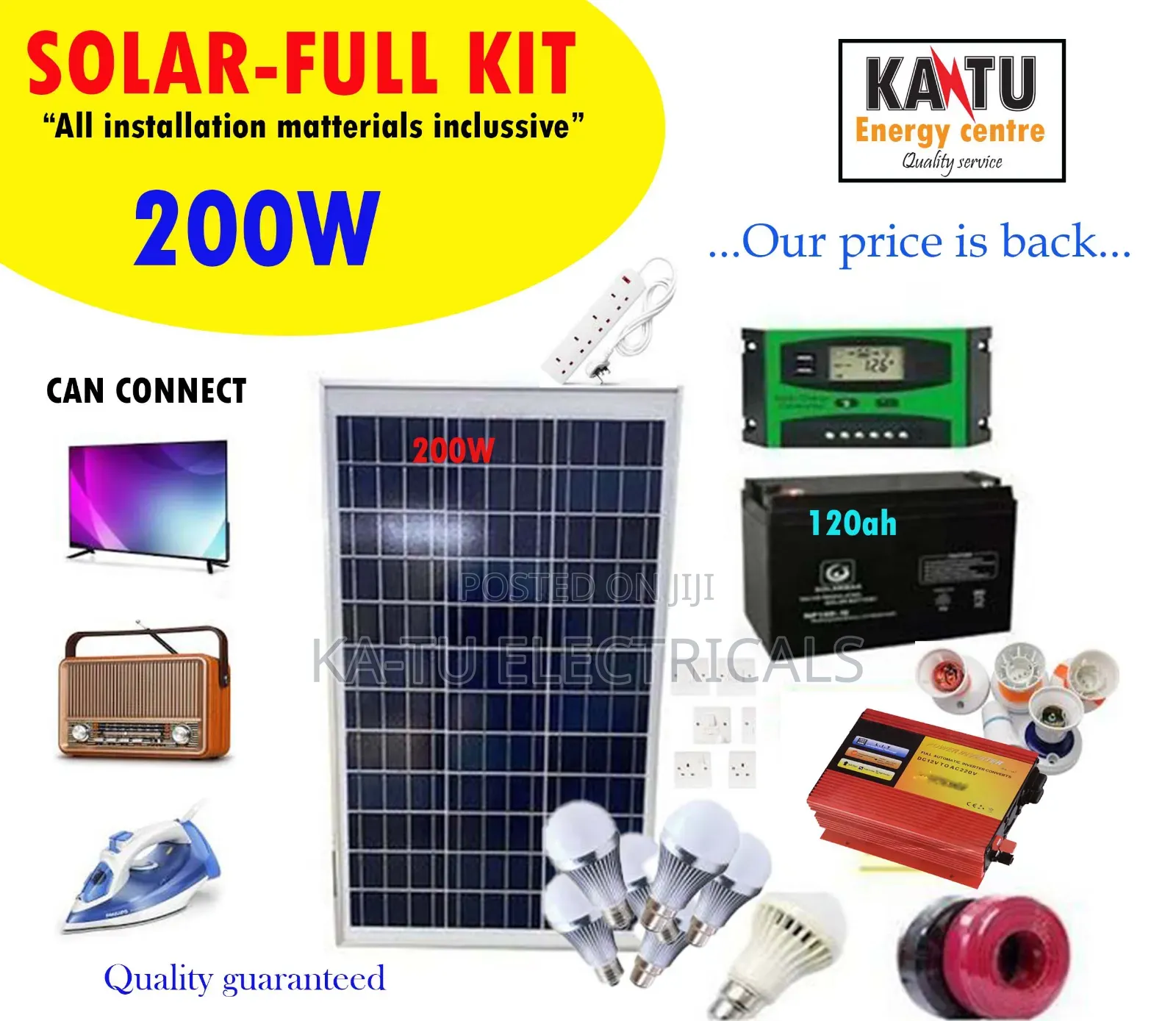 200w Solar System Full Kit
