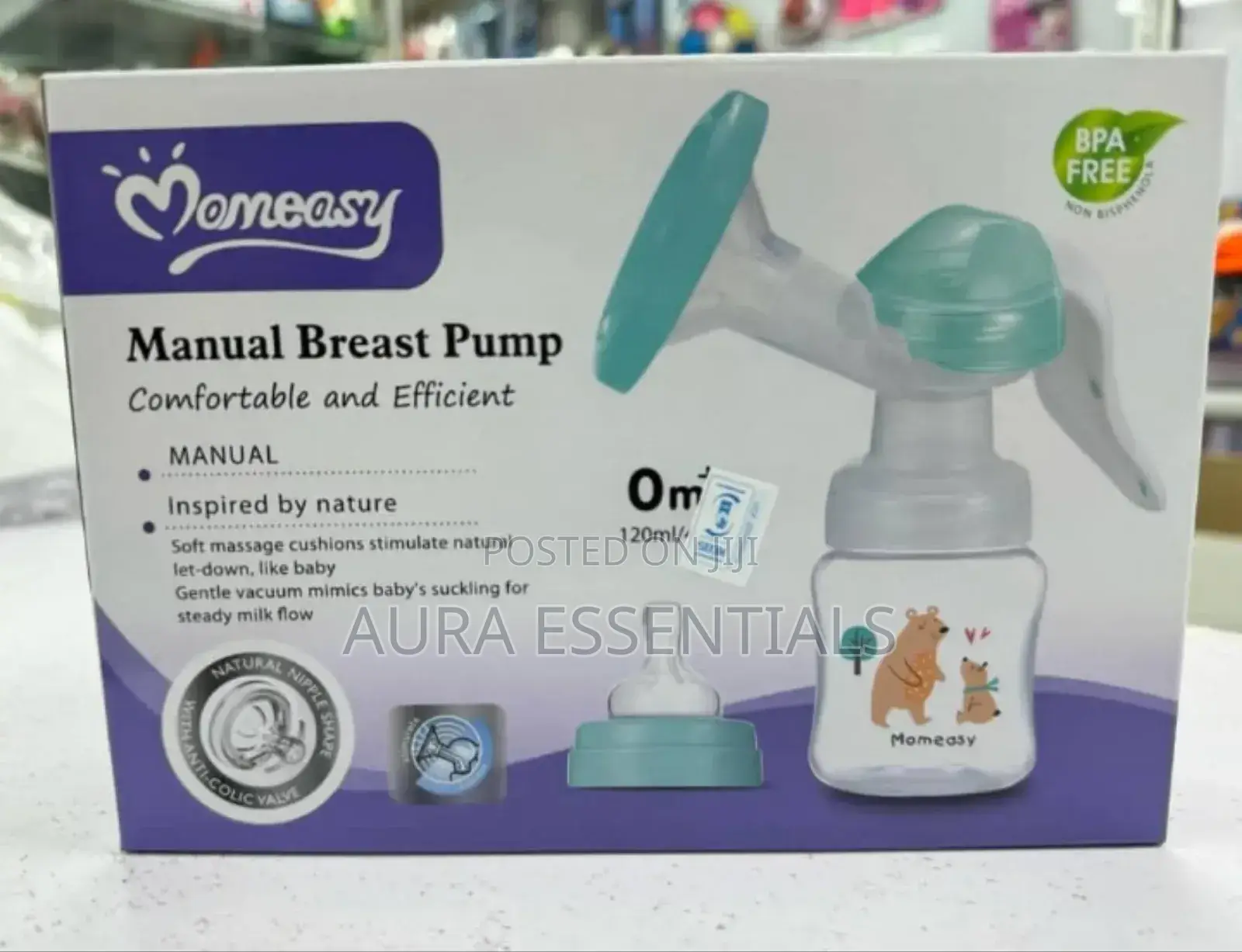 2in1 Momeasy Natural Manual Breast Pump 