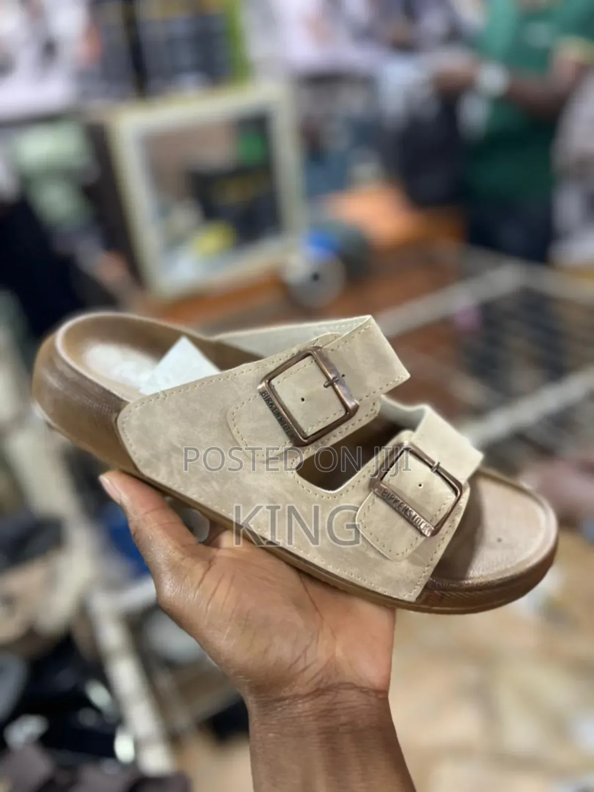 Cream Ish Sandals
