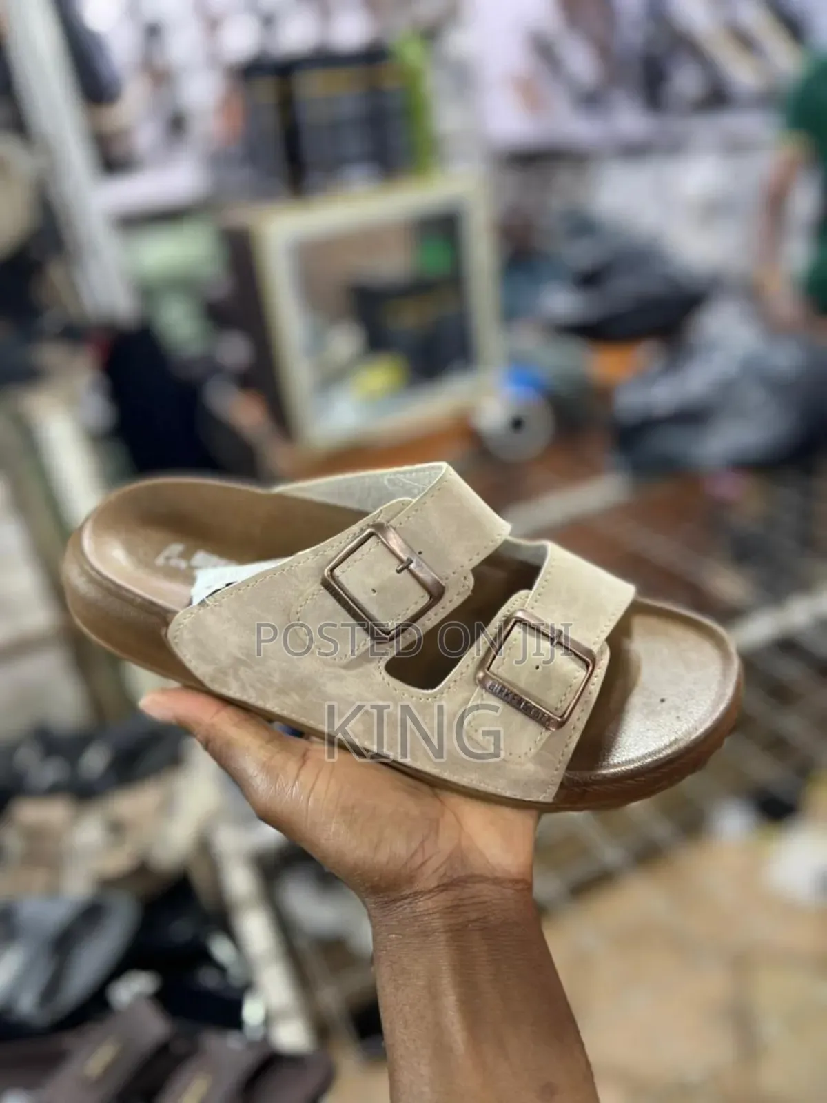 Cream Ish Sandals