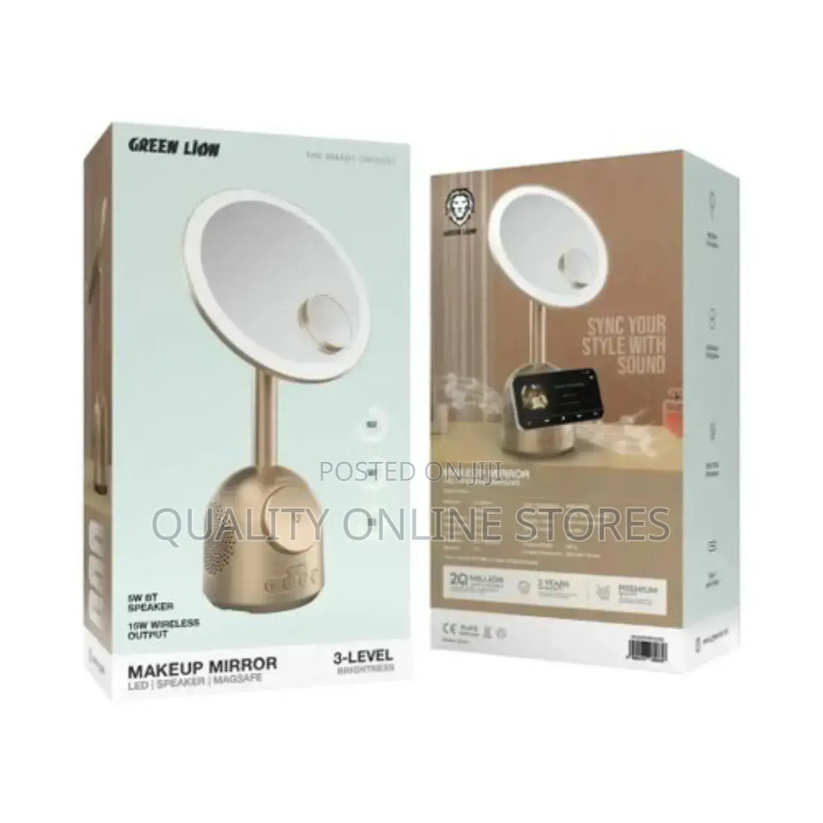 Green Lion Makeup Mirror