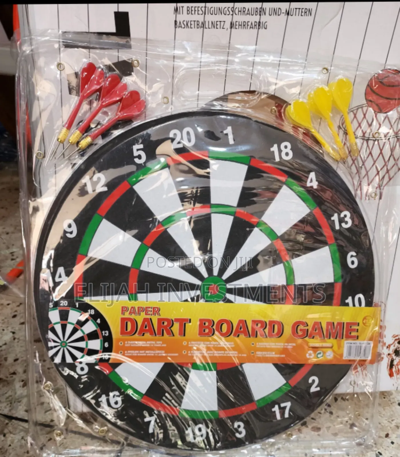 2in1 Dartboard and Bullseye Board Game