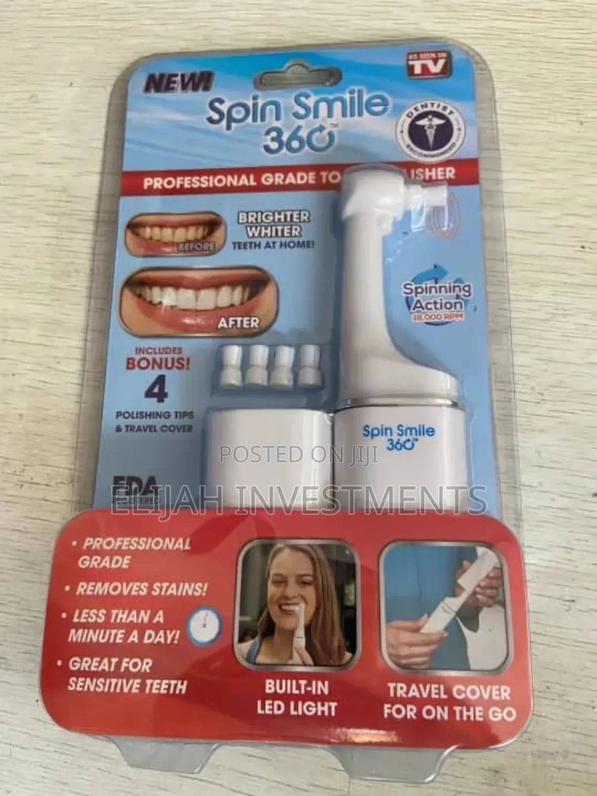 Beauty Tools
Spin Smile Professional
Grade Tooth Polisher