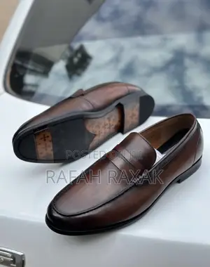 Original Men’S Classic Dark Tan Gentle Office Leather Loafer