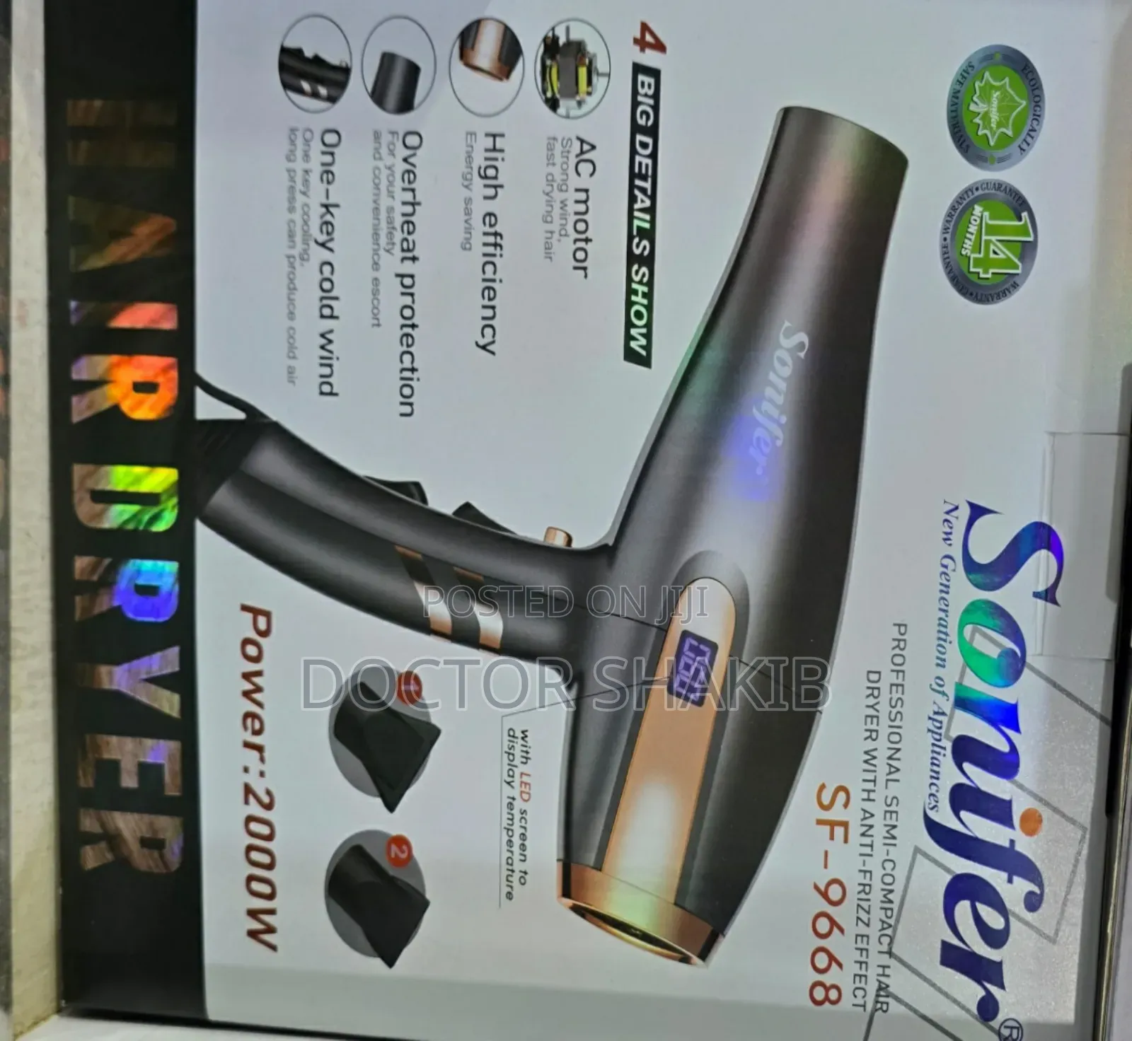 New Sonifer Pro Semi Compact Hair Dryer With Antifreeze