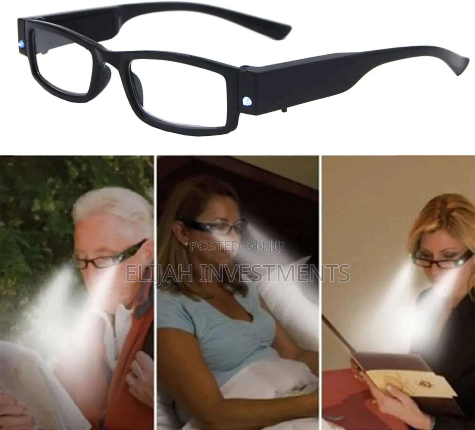 Bright Led Readers Nighttime Reading Glasses With Lights