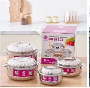 4pcs Double Deck Heat Preservation Dishes