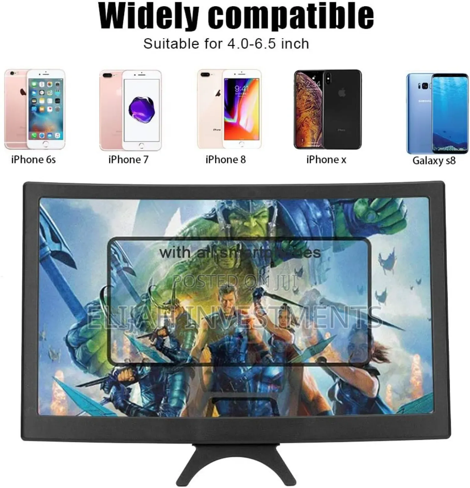 Emoly 12-Inch 3d Curved Phone Screen Magnifier