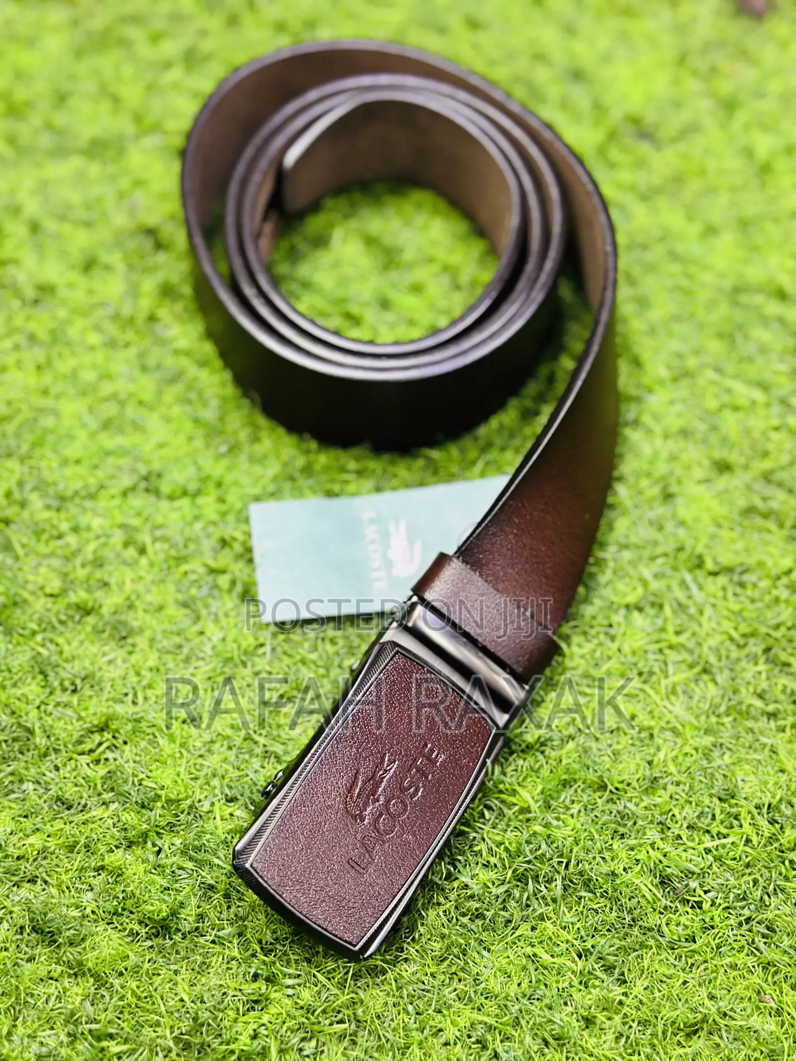 Original Men’S Brown Lacoste Fashion Leather Belts