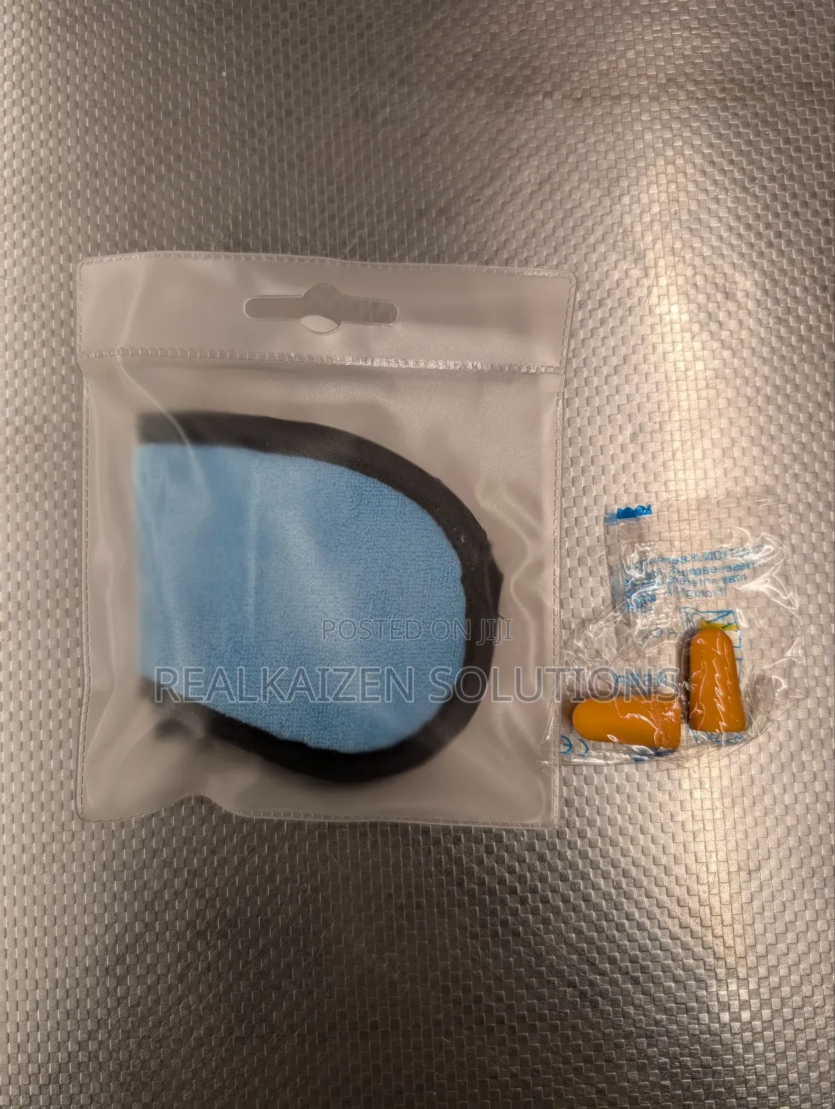 Soft Padded Eye Mask With Ear Plugs Assorted