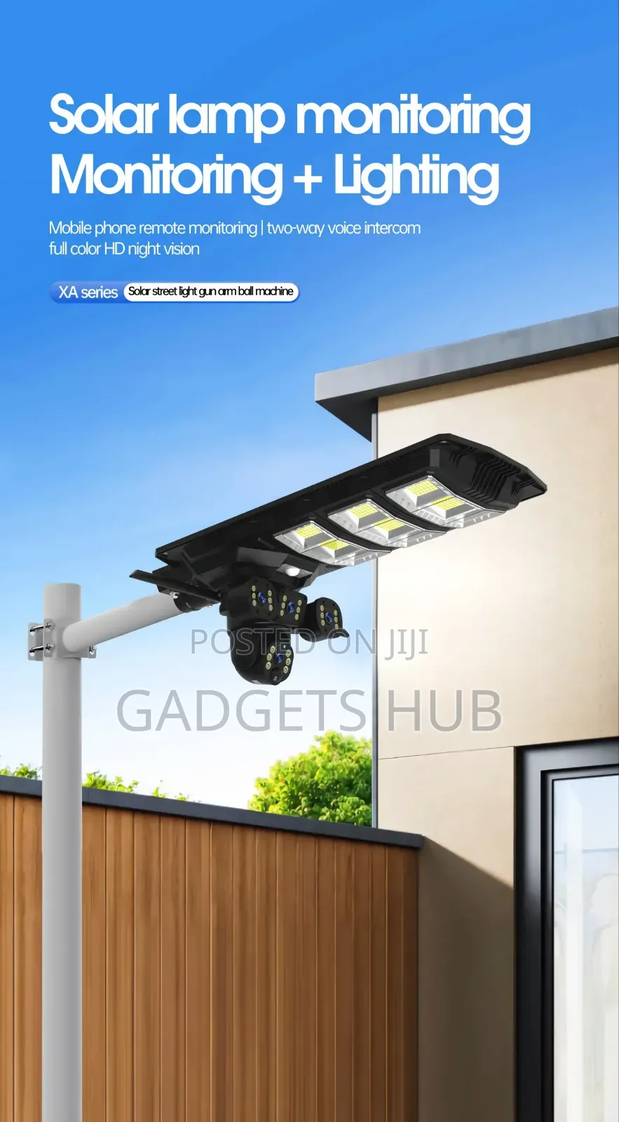 9mp 450w 4g Sim L Ip65 Solar Street Cameta and Light 4 Lens