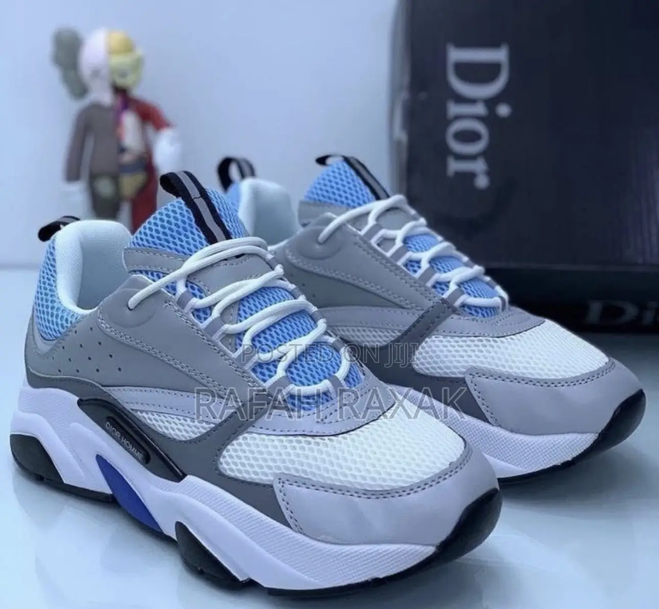 Original Grey/Sky Blue Dior Homme B22 Sneakers