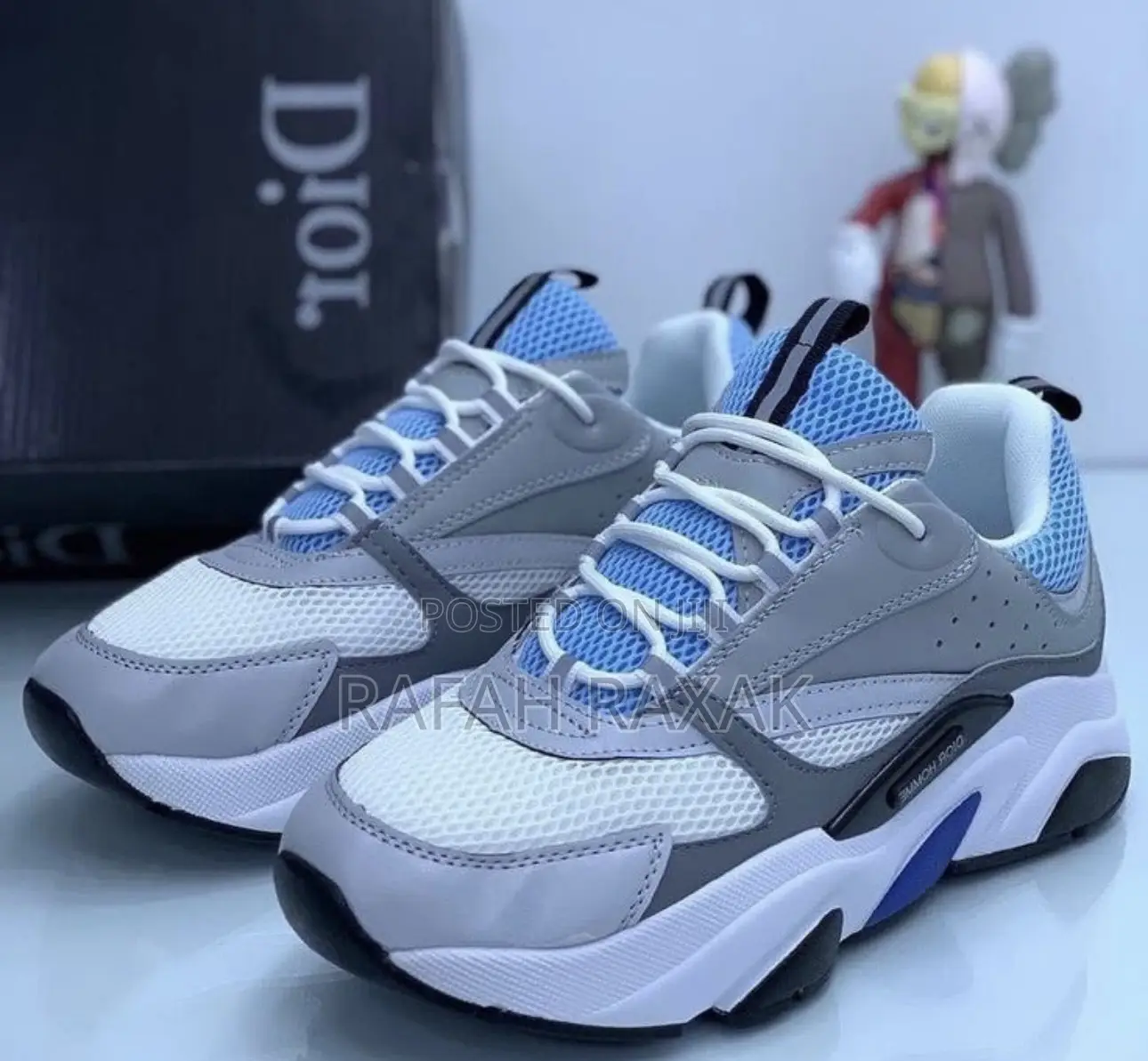 Original Grey/Sky Blue Dior Homme B22 Sneakers