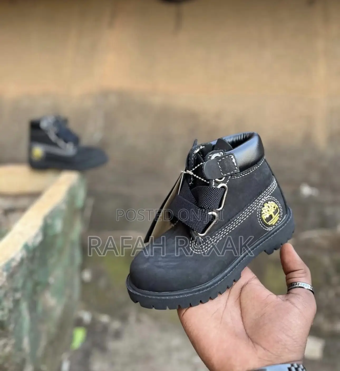 Classic Black Kid’S Timberland Boots