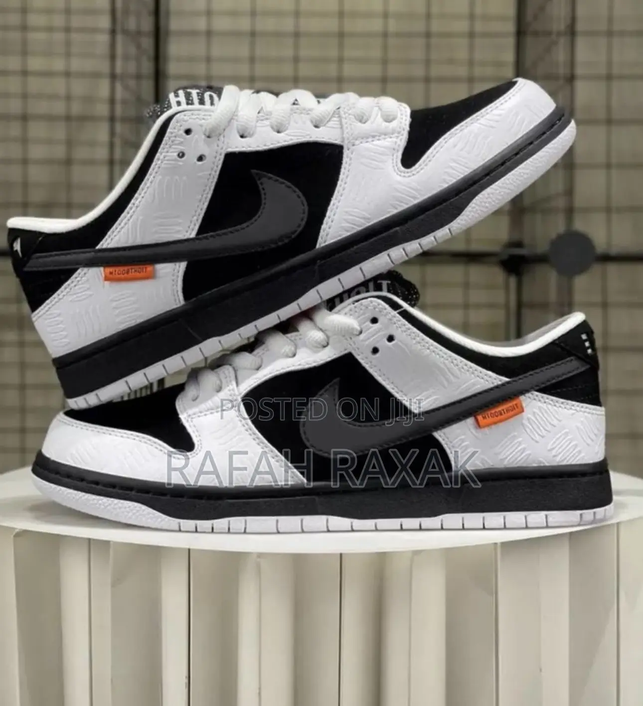 Black/White Nike Sb X Tightbooth Dunk Low Pro Sneakers