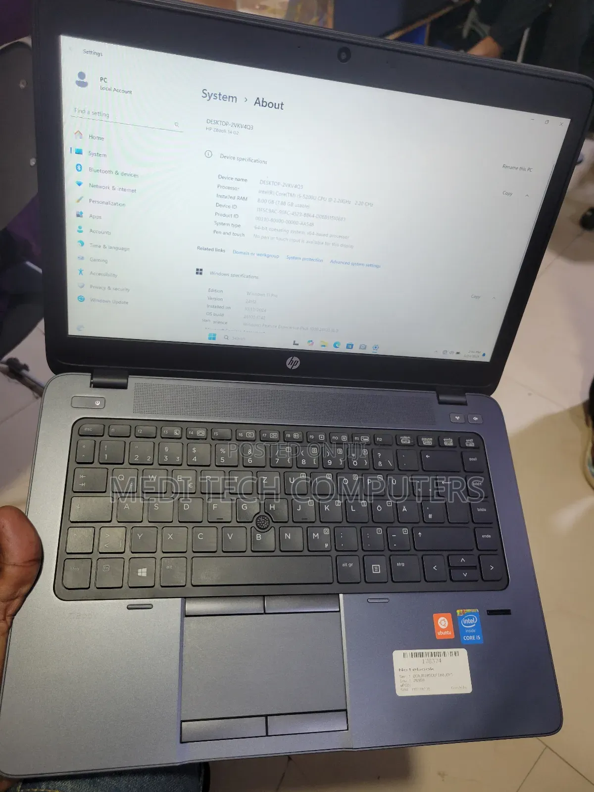 Laptop HP ZBook 14 G2 8GB Intel Core I5 SSD 256GB