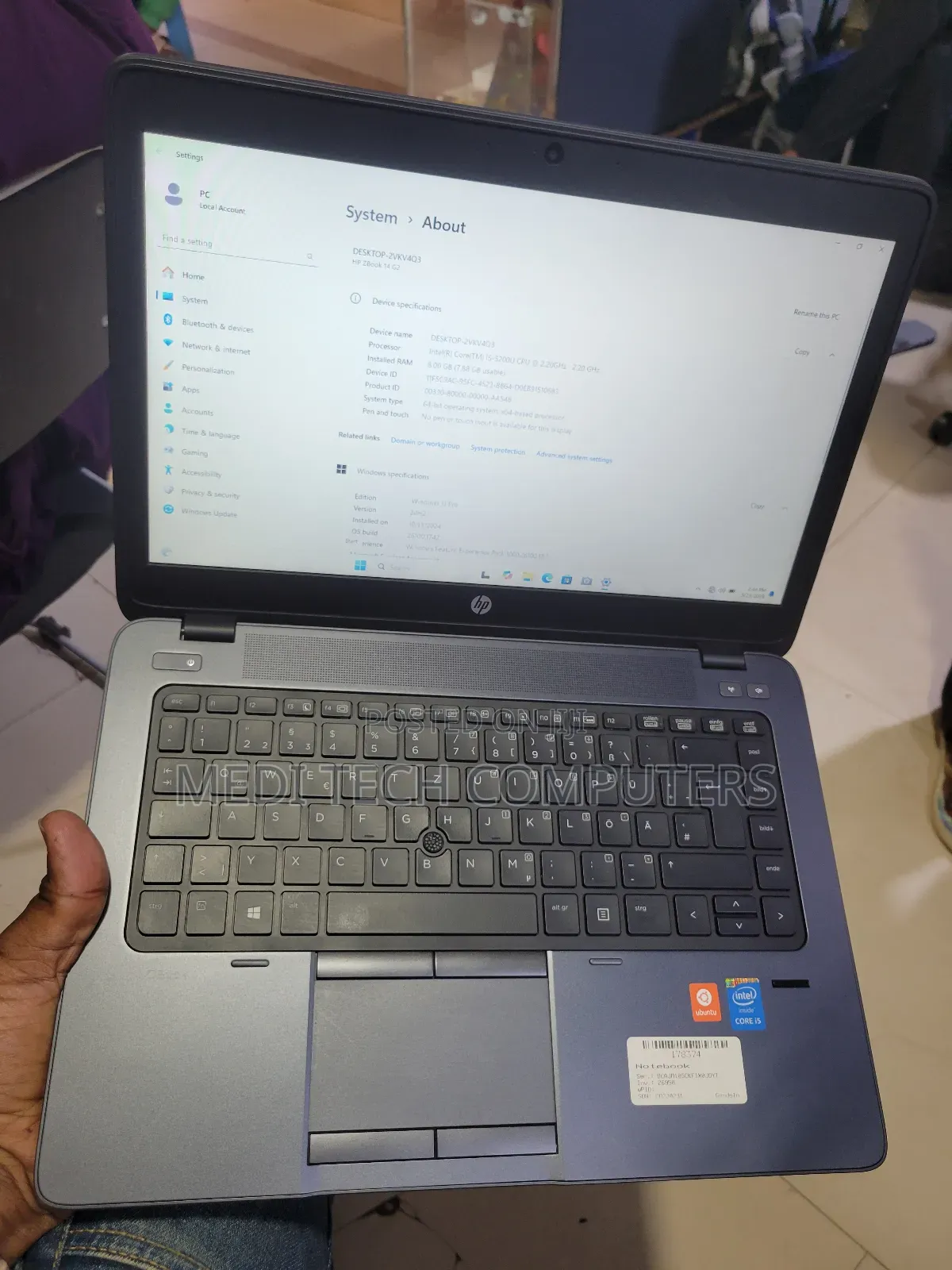Laptop HP ZBook 14 G2 8GB Intel Core I5 SSD 256GB
