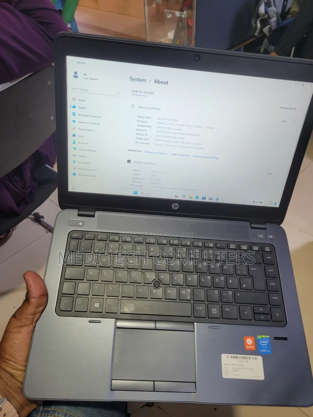 Laptop HP ZBook 14 G2 8GB Intel Core I5 SSD 256GB