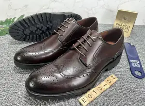 Original Dark Tan Franco Banetti Premium Leather Oxfords