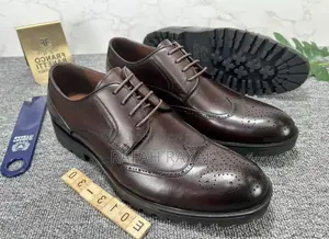 Original Dark Tan Franco Banetti Premium Leather Oxfords