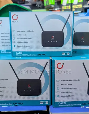 New Olax Ax8 Pro 4g Lte Cat4 300mbps Router With Battery 5000mah