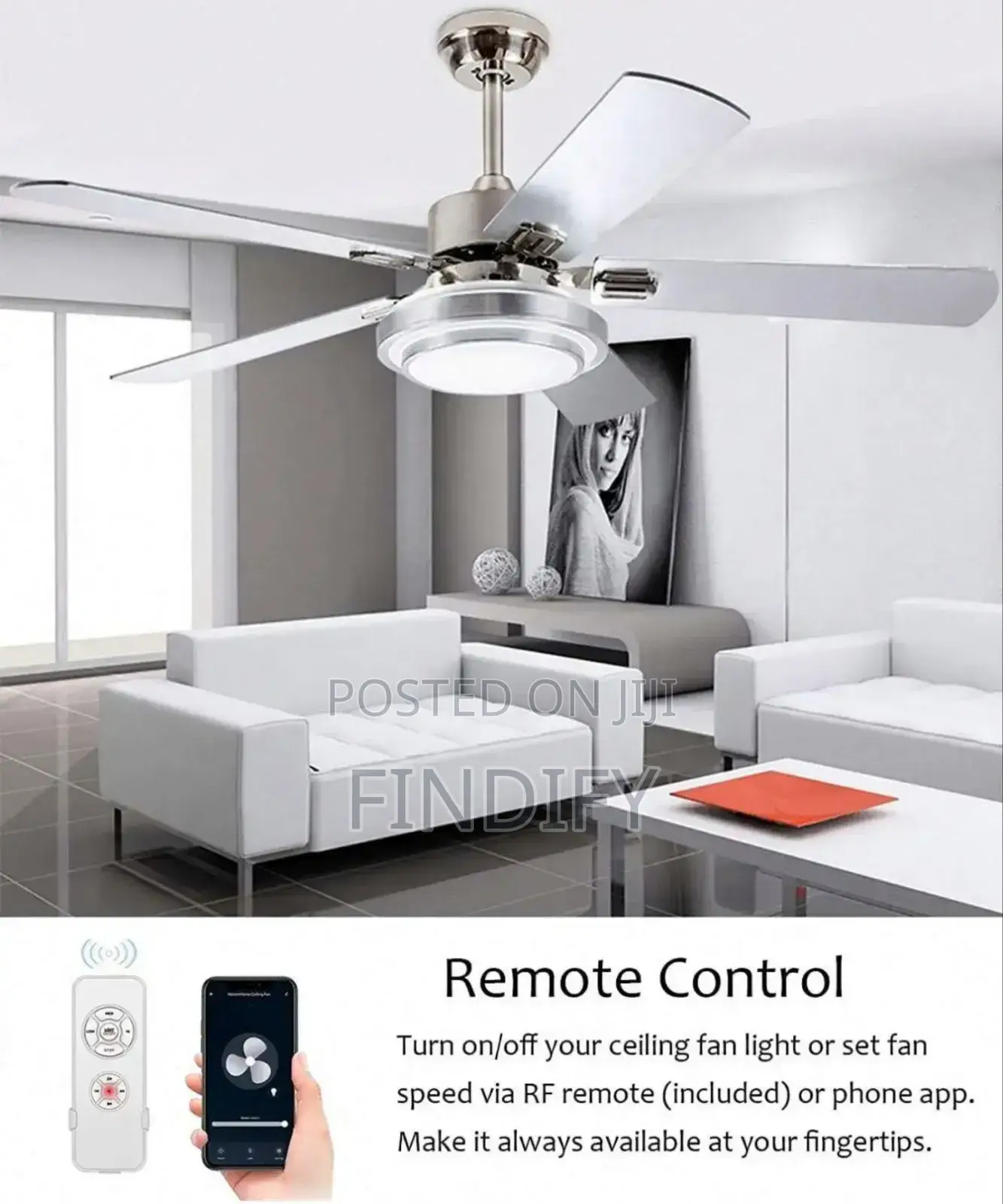 Wifi Smart Ceiling Fan Remote Control Compatible