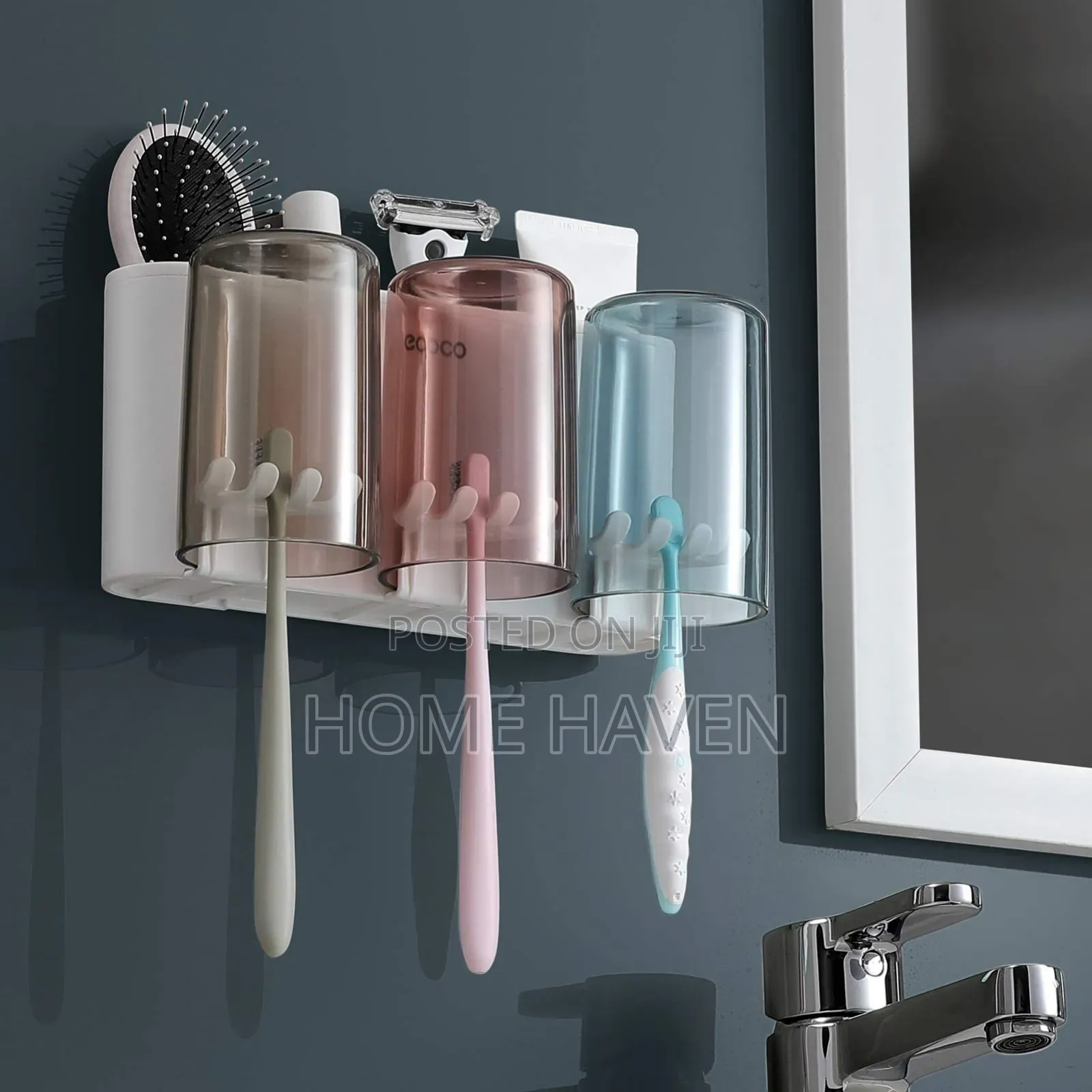 Multifunctional Wall Mounted Toothbrush Holder
