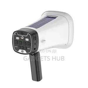 Solar-Powered Megaphone Speaker Portable Wireless Bt