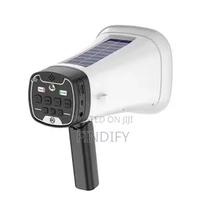 Solar-Powered Megaphone Speaker Portable Wireless Bt